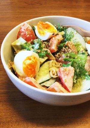 サッポロ一番ごま味の冷たいサラダ麺-レシピのメイン写真
