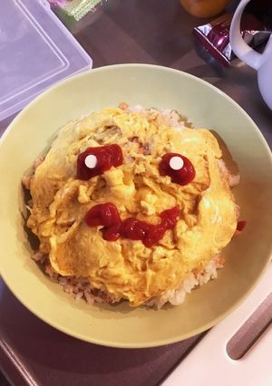究極の時短オムライス〜顔にしてあげたい〜-レシピのメイン写真