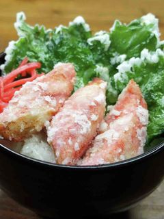 うまい!大葉とカニカマの竜田揚げ丼-レシピのメイン写真
