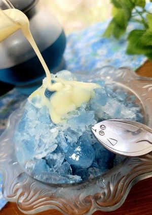 簡単♪バタフライピーのザクザクかき氷-レシピのメイン写真