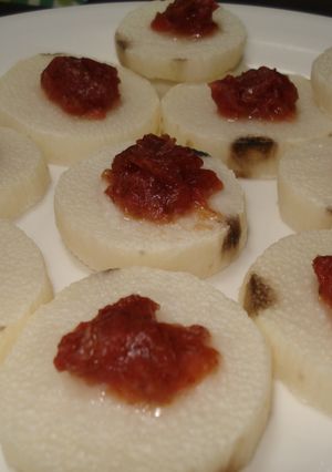 サクサク☆ほくほく☆長芋の梅のっけ焼き-レシピのメイン写真