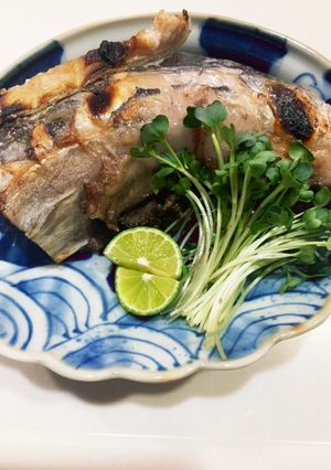 ゆかりのイブクロ　　マグロのかまの塩焼き-レシピのメイン写真
