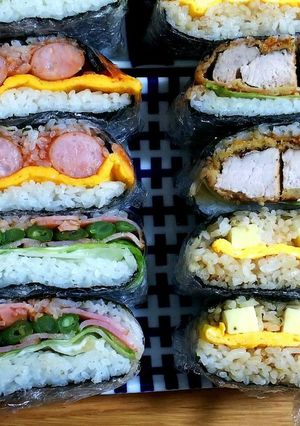 おにぎらず いろいろ 4種 (覚書)-レシピのメイン写真