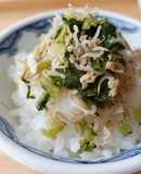 間引き大根菜とちりめんじゃこのふりかけ
