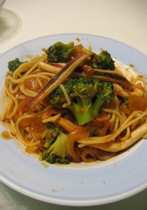 イカとブロッコリーのトマトパスタ-レシピのメイン写真