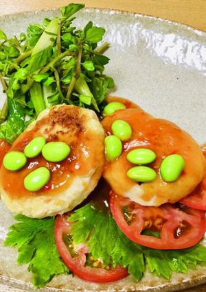 大豆はんぺん豆腐ハンバーグ-レシピのメイン写真
