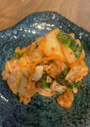 豚肩ロースの冷しゃぶ大葉キムチ-レシピのメイン写真