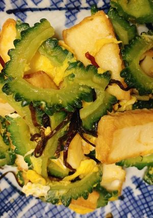 ☆厚揚げと塩昆布でゴーヤチャンプル☆-レシピのメイン写真