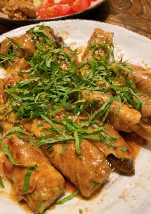 レンジで簡単!?なすの豚肉巻き-レシピのメイン写真