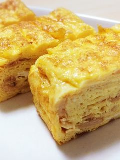 簡単おかず:ツナ卵焼き-レシピのメイン写真
