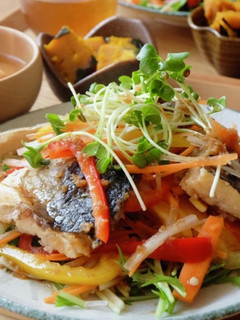 揚げさばと彩り野菜のポン酢和え-レシピのメイン写真