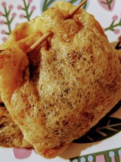余ったカレーで!油揚げ包み焼き!-レシピのメイン写真