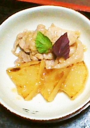 だいこんと豚肉の炒め煮-レシピのメイン写真