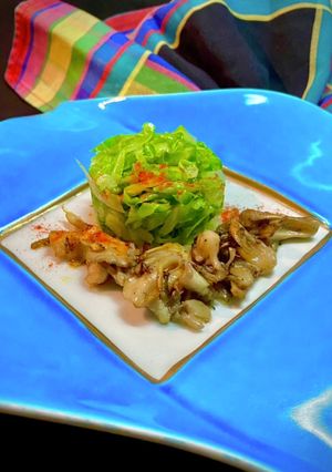 2874茹でキャベツと舞茸ソテーサラダ-レシピのメイン写真