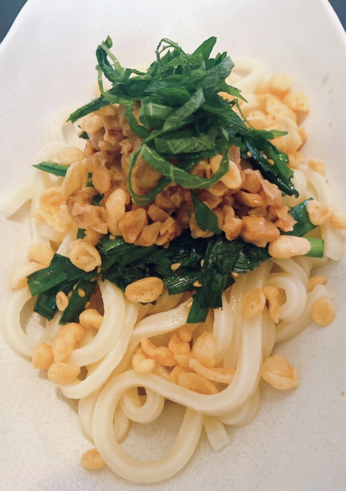 簡単！ニラと納豆の冷やしうどん-レシピのメイン写真