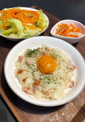 カルボナーラ風リゾット-レシピのメイン写真