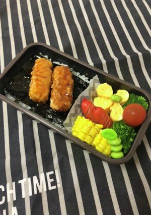 男子中学生弁当6/27のり弁-レシピのメイン写真