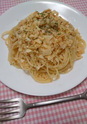 簡単☆お手軽ポテチのオイルパスタ♩-レシピのメイン写真