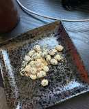 炒り大豆のプロテインパウダー絡め