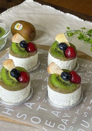キウイフルーツのギリシャヨーグルトムース-レシピのメイン写真