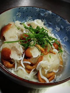 シラスと大葉で卸ナメコ❨(@≧↺≦@)❩-レシピのメイン写真
