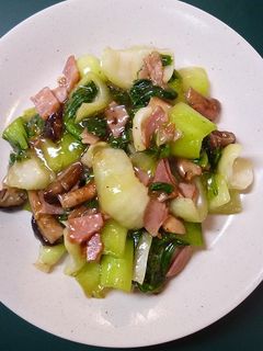 チンゲン菜とベーコンのとろみ付き中華炒め-レシピのメイン写真
