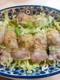 キャベツの豚肉巻きレンジ蒸し-レシピのメイン写真