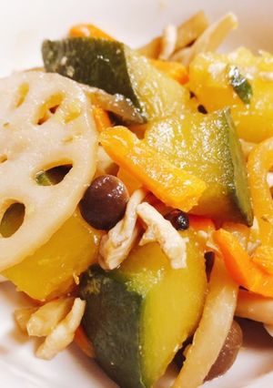 カボチャと根菜のバター煮込み-レシピのメイン写真