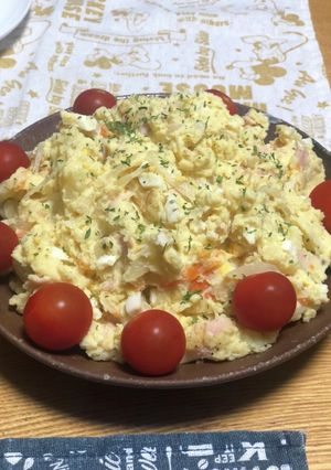 最強　甘く　大人も子供も大好きポテサラ　-レシピのメイン写真