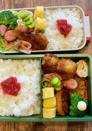 ハートのコロッケのお弁当-レシピのメイン写真