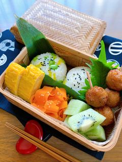 お弁当に★たくあんと枝豆のごまおにぎり-レシピのメイン写真