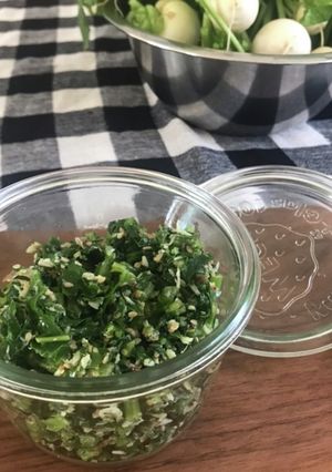 簡単　かぶの葉としらすのご飯のおとも-レシピのメイン写真