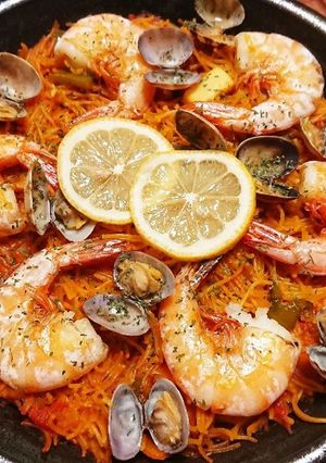 意外と知らない絶品パスタ版パエリア-レシピのメイン写真
