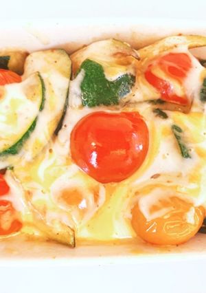 ズッキーニとトマトのチーズ焼き-レシピのメイン写真