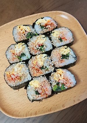 キンパ 具は4つ 簡単 低カロリー-レシピのメイン写真