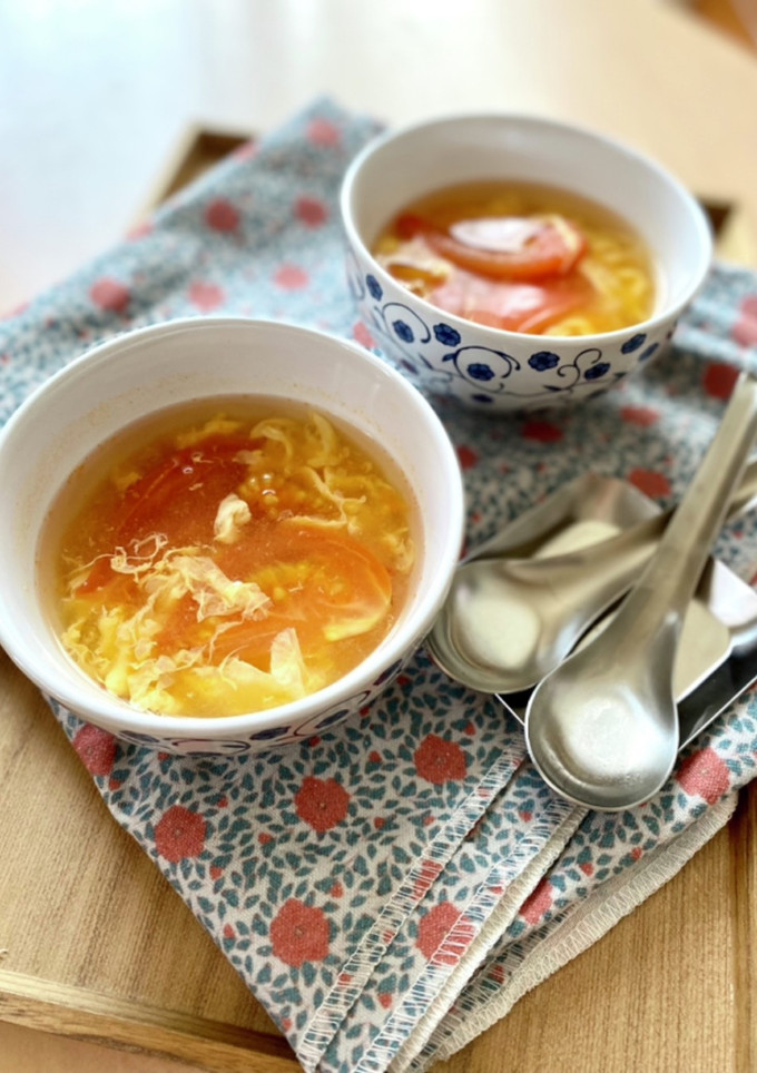 ＊ふんわり卵とトマトの豆板醤スープ-レシピのメイン写真