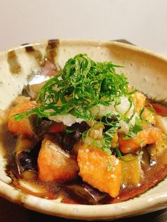 ご飯すすむ♡ナスとサーモンのみぞれ煮-レシピのメイン写真