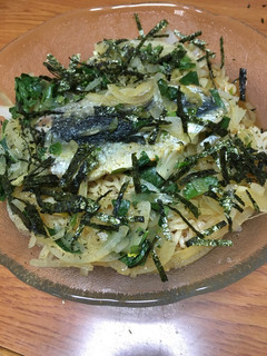 サッポロ一番しょうゆ味でイワシ冷麺-レシピのメイン写真