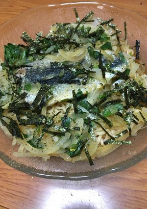サッポロ一番しょうゆ味でイワシ冷麺-レシピのメイン写真