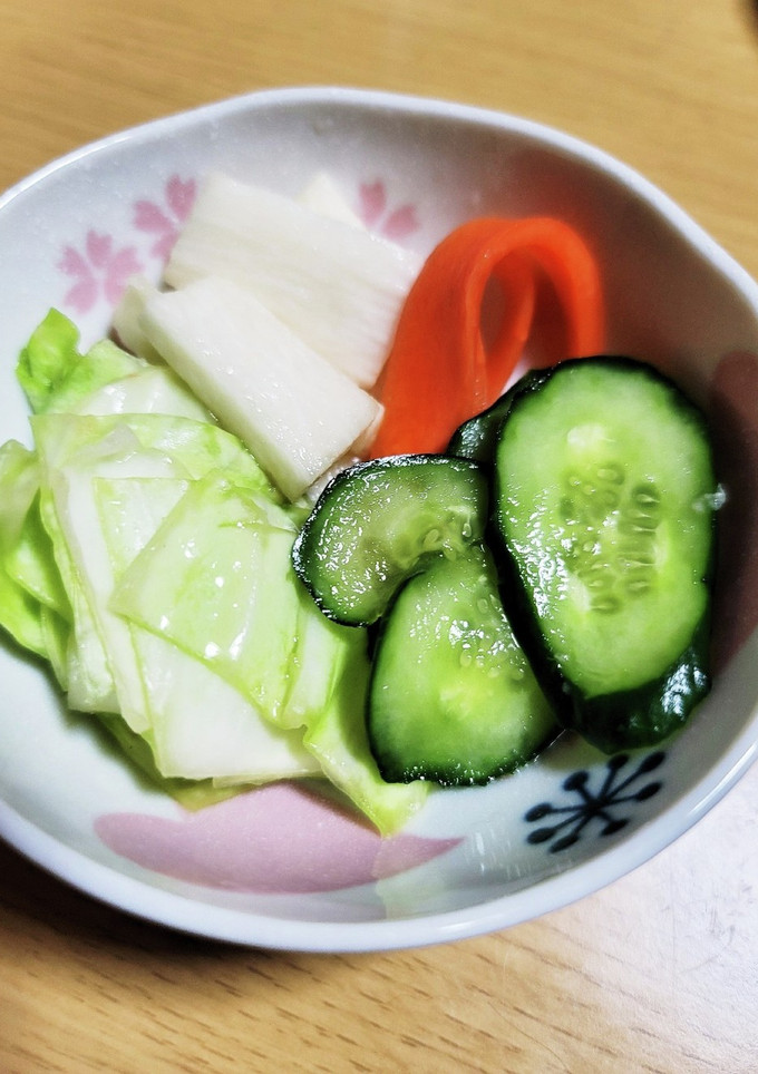 簡単！長芋ときゅうりのワサビ風味浅漬け-レシピのメイン写真