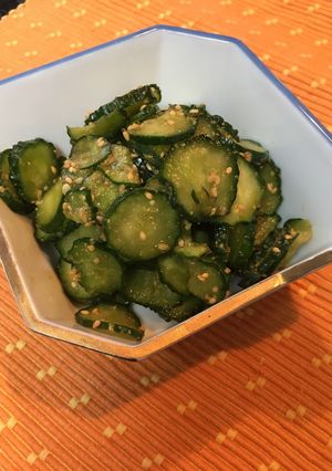塩もみきゅうりの胡麻あえ-レシピのメイン写真