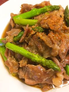 簡単!美味しい☆アスパラと豚肉の甘辛炒め-レシピのメイン写真