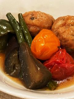 夏野菜とがんもどきの煮浸し-レシピのメイン写真