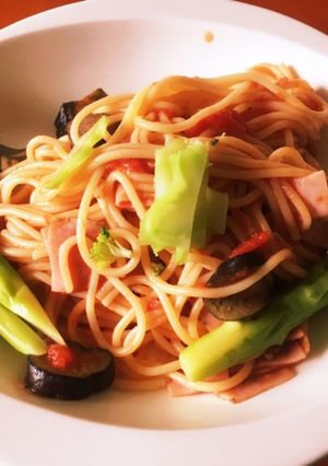 アスパラトマトパスタ-レシピのメイン写真
