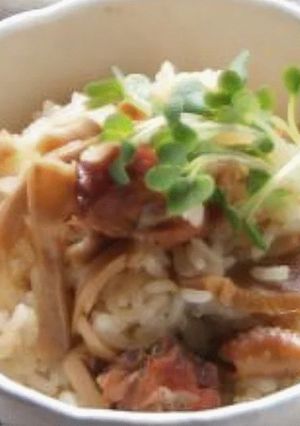 焼き鳥缶詰と穂先メンマの炊き込みご飯-レシピのメイン写真