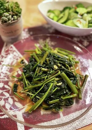 空芯菜のガリバタ炒め-レシピのメイン写真