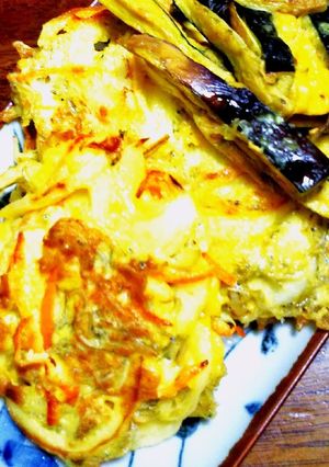 簡単 しらす干し入りと茄子の かき揚げ-レシピのメイン写真