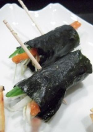 簡単おつまみ☆野菜海苔巻き-レシピのメイン写真