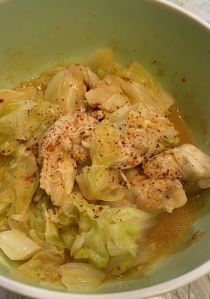 ヘルシー　ささみとキャベツのレンジ蒸し-レシピのメイン写真