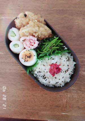 JK☆れんこんのはさみ揚げ弁当♪-レシピのメイン写真